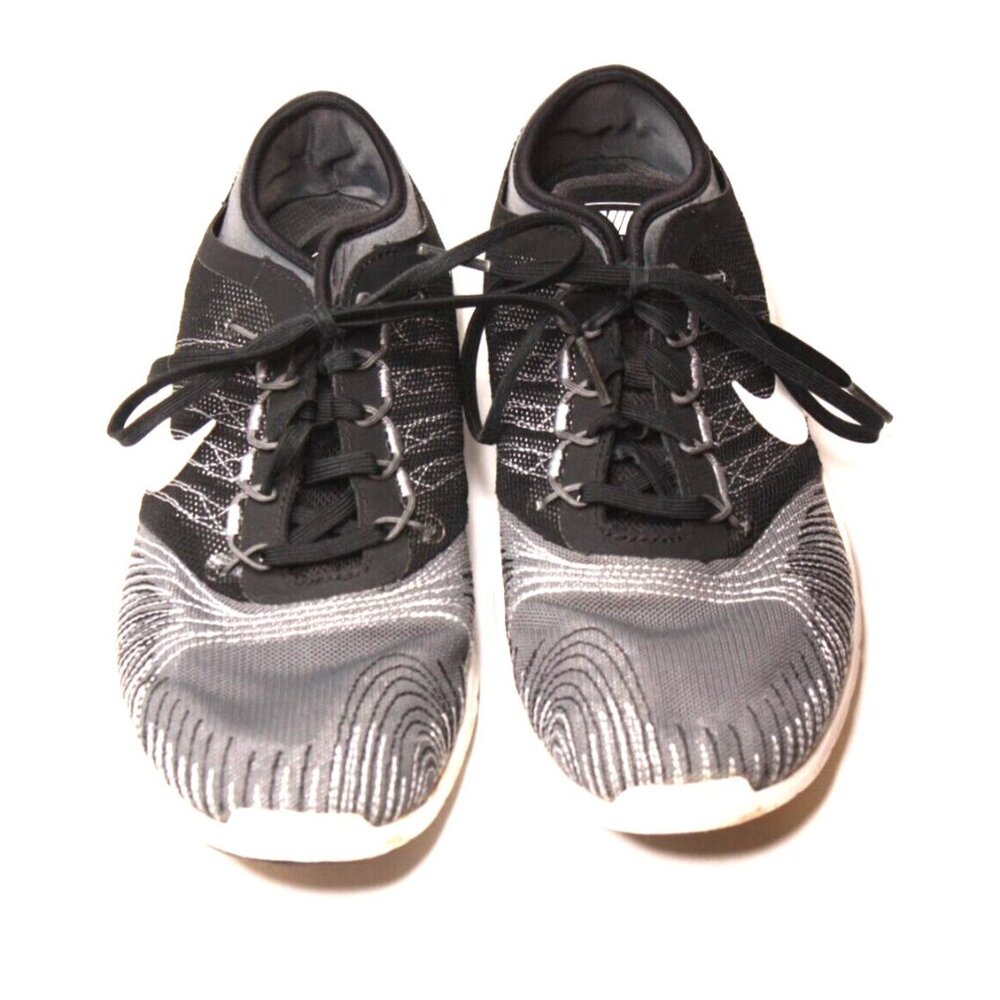 Nike Training Flex Adapt Womens Shoe Sneaker Size 7 Black Grey White - Picture 2 of 8